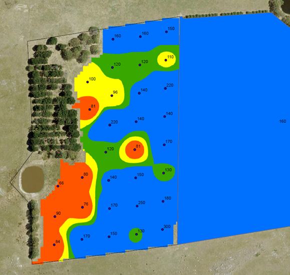 Precision Soil Testing map