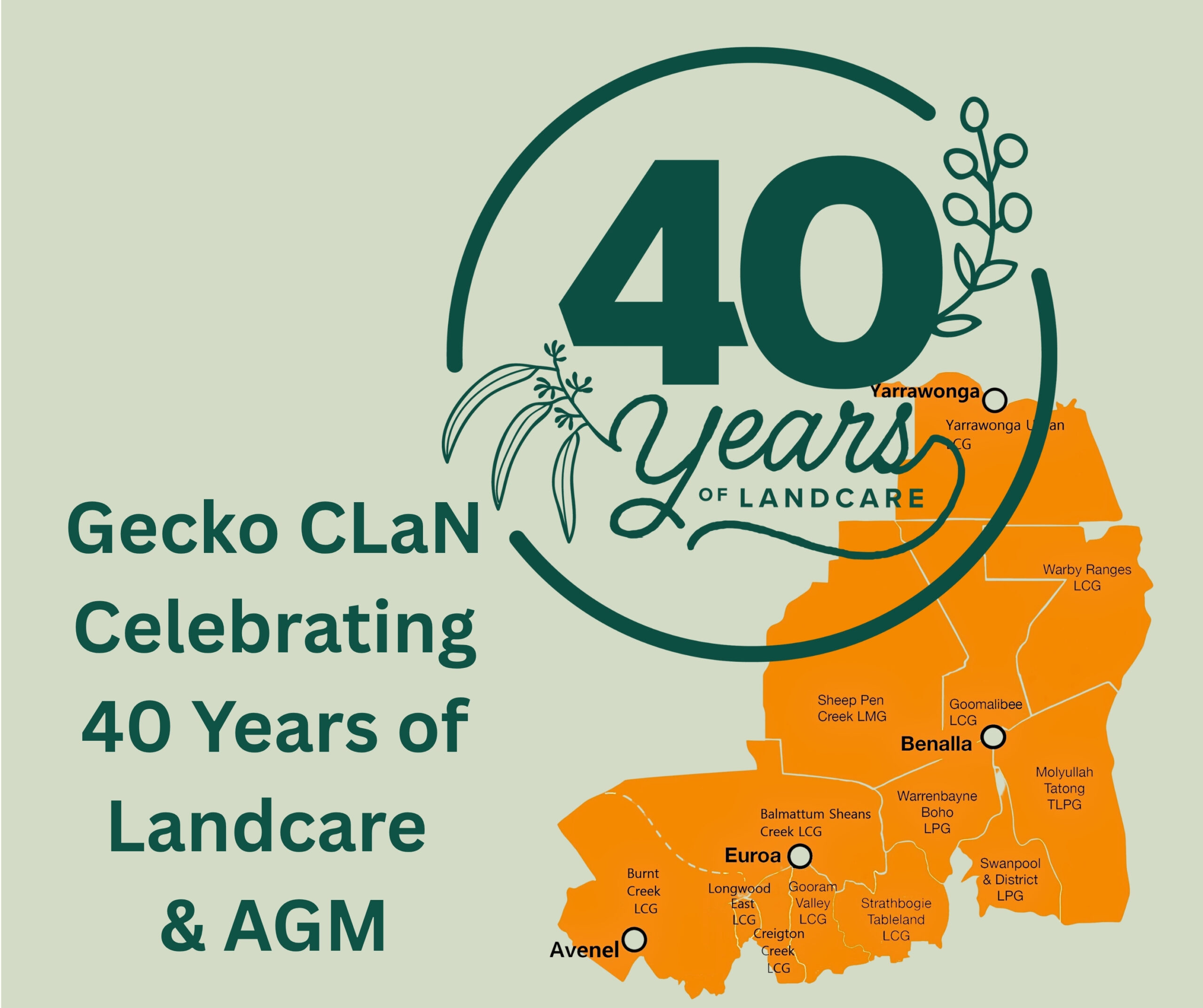 Gecko CLaN Celebrating 40 Years of Landcare and AGM